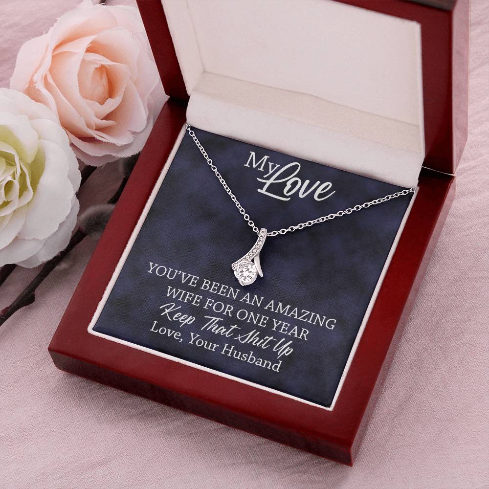 Amazing Wife - 1St Anniversary Gift For Wife Alluring Beauty Necklace
