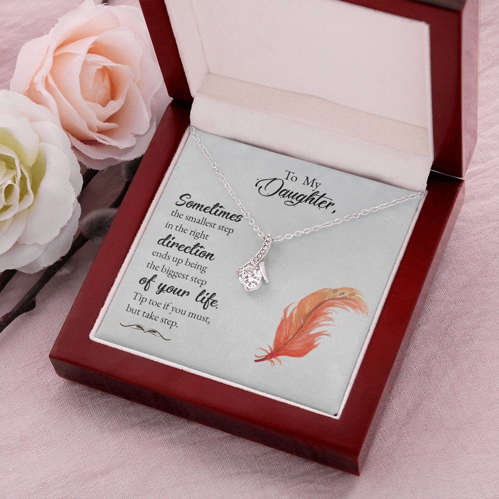 To My Daughter  Alluring Beauty Necklace For Daughter  Best Gift For Daughter Alluring Beauty Necklace