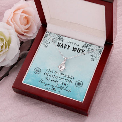 Beautiful Sparkly Pendant Navy Wife Alluring Beauty Necklace