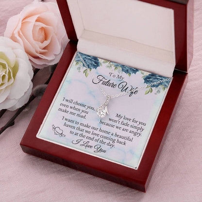 Best Gift For Future Wife. Birthday Gift. Christmas Gift. Alluring Beauty Necklace