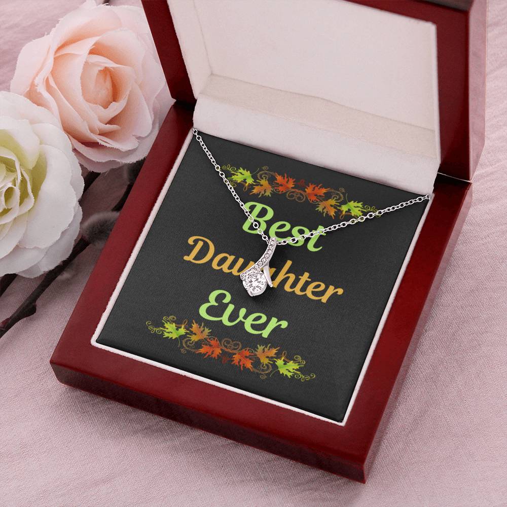 Best Daughter Ever 1  Alluring Beauty Necklace