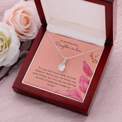Customize Gift For A Daughter-In-Law  Anniversary Gift For Daughter-In-Law Birthday Gift Idea For Daughter-In-Law Alluring Beauty Necklace
