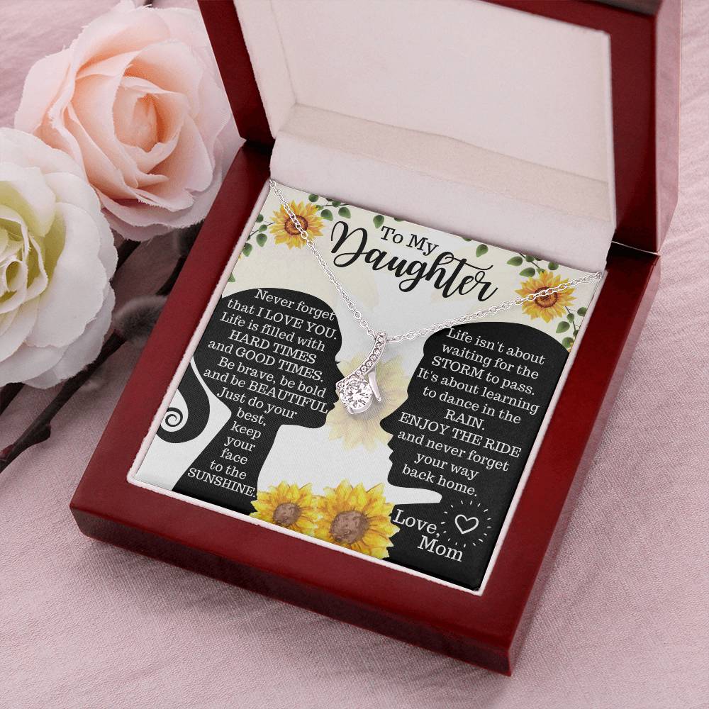 To My Daughter - Alluring Beauty Necklace For Gift - Gift For Daughter 2 Alluring Beauty Necklace
