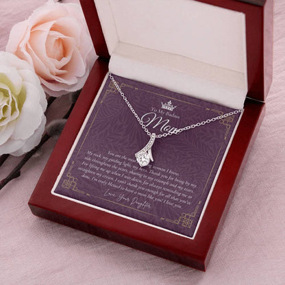 To My Badass Mom Necklace  Badass Mom Gift  Mother’S Day Gift  Birthday Gift  Gift From Daughter On Wedding Day 11 Alluring Beauty Necklace