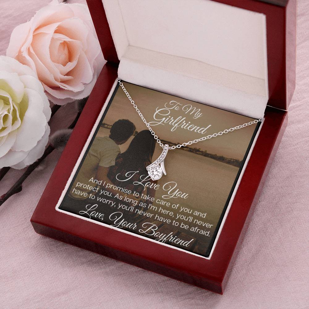 To My Beautiful Girlfriend - The Stunning Alluring Beauty Necklace Alluring Beauty Necklace