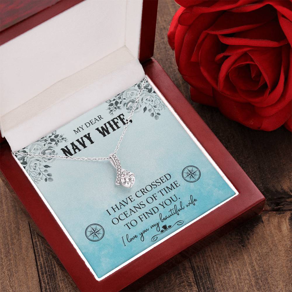 Beautiful Sparkly Pendant Navy Wife Alluring Beauty Necklace