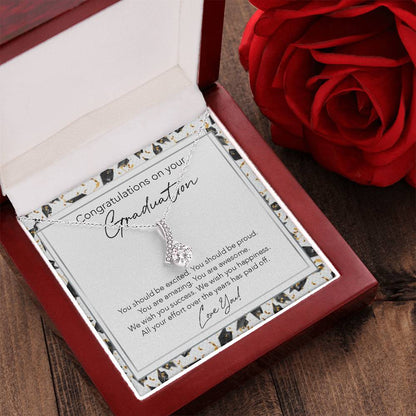 The Beauty Of Love Necklace College Graduation Gift For Her Phd Graduation Gift For Daughter High School Graduation Gift For Best Friend Doctorate Alluring Beauty Necklace