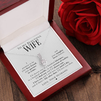 Beautiful Wife I Promise Eternity Necklace Alluring Beauty Necklace