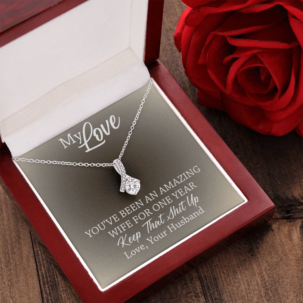 Amazing Wife - 1St Anniversary Gift For Wife 2  Alluring Beauty Necklace