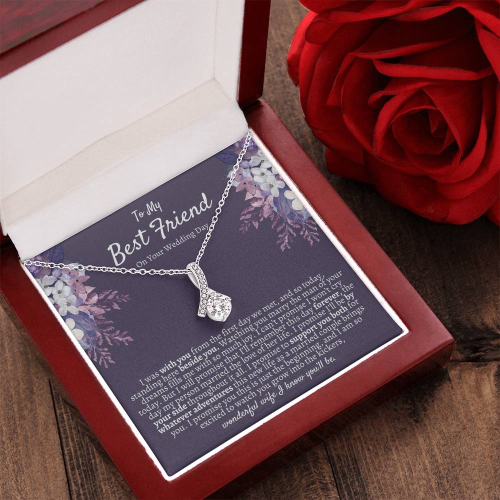 Best Friend Wedding Gift Necklace Gift For Bride Bride Gift From Maid Of Honor Best Friend Gift On Her Wedding Day Bestie Wedding Alluring Beauty Necklace