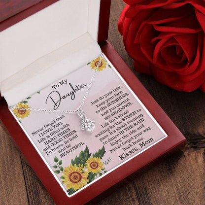 To My Daughter - Alluring Beauty Necklace For Gift - Gift For Daughter 1 Alluring Beauty Necklace