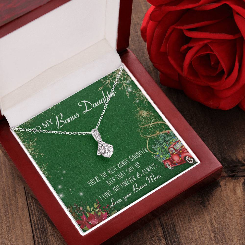 Best Bonus Daughter Gift For Bonus Daughter Birthday Gift Christmas Gift  Alluring Beauty Necklace