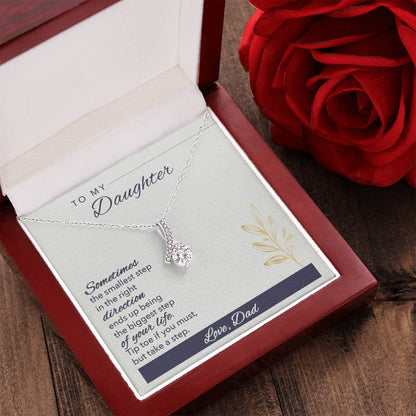 To Daughter Alluring Beauty Necklace Gift  - Gift For Daughter From Dad To My Daughter Necklace Daughter Gift From Dad Daughter Birthday Alluring Beauty Necklace