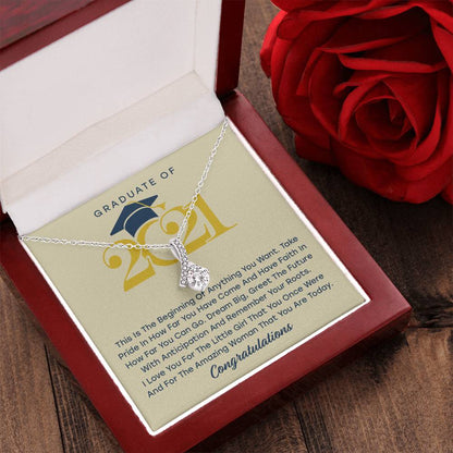 Graduate Of 2021 – Amazing Woman – Alluring Beauty Alluring Beauty Necklace