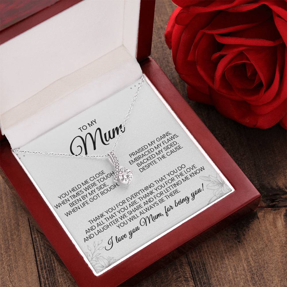 To My Mum - Thank You For Everything - Necklace Alluring Beauty Necklace