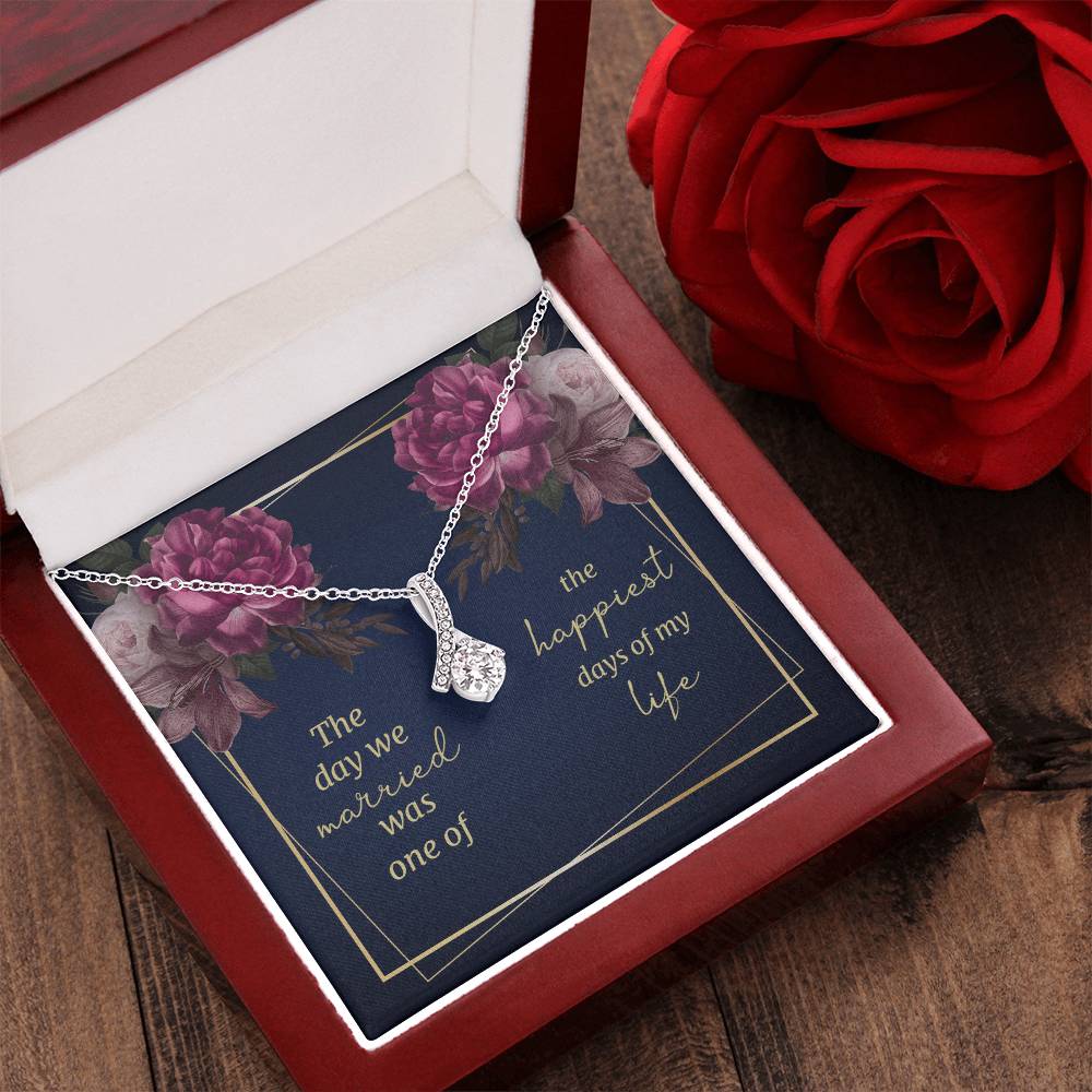 The Day We Married - Alluring Beauty Necklace - Gift For Wife Alluring Beauty Necklace