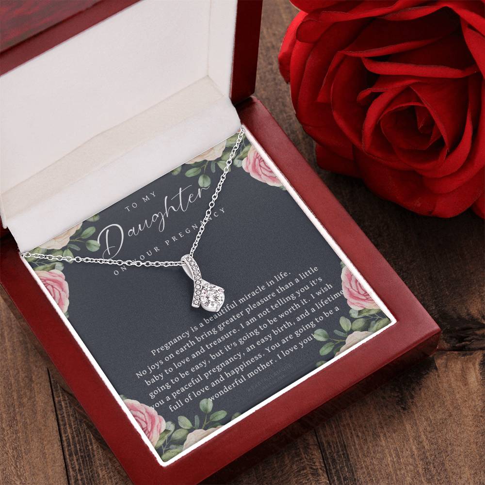 Pregnancy Gift For Daughter Baby Shower Gift Mom To Be Gift Pregnant Daughter Gift From Mom New Mom Expecting Mom Gift Alluring Beauty Necklace