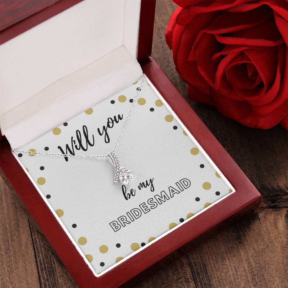 Bridesmaid Wedding Bridesmaid Gift From Bride To Bridesmaid Alluring Beauty Necklace