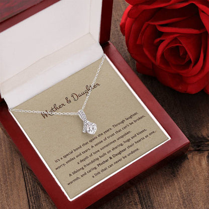Mother & Daughter Their Hearts As One - Necklace Gift For Daughter From Mom Anniversary Lovingly Mom Grown Up Daughter Alluring Beauty Necklace