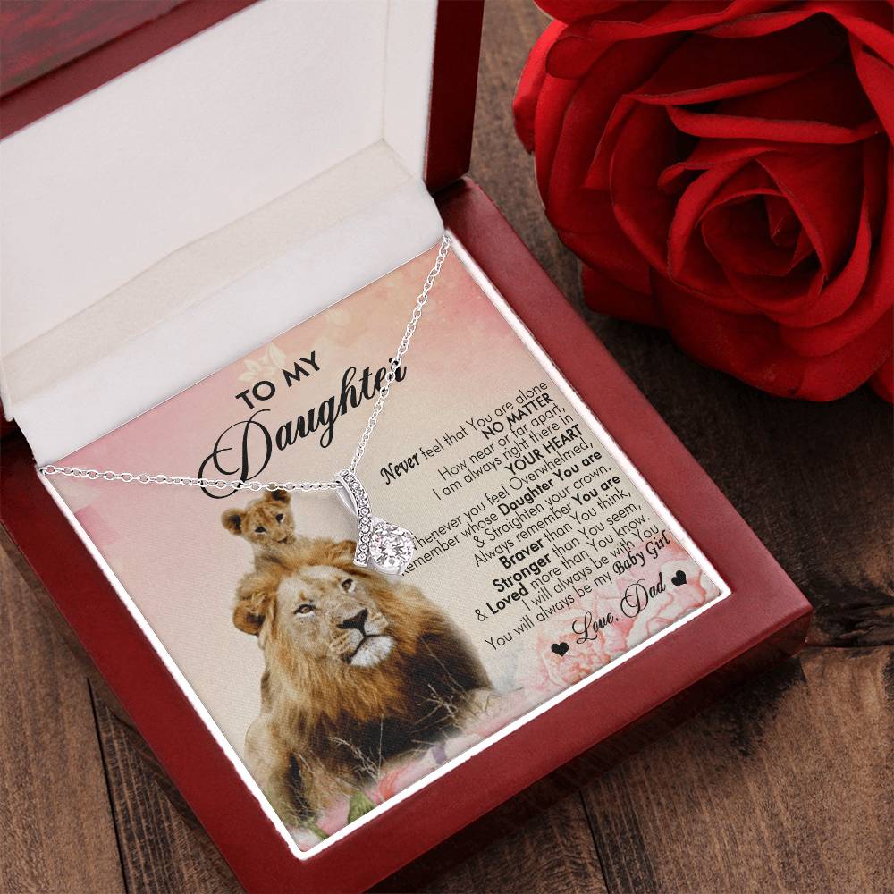 To My Daughter Alluring Beauty Necklace 10  Alluring Beauty Necklace