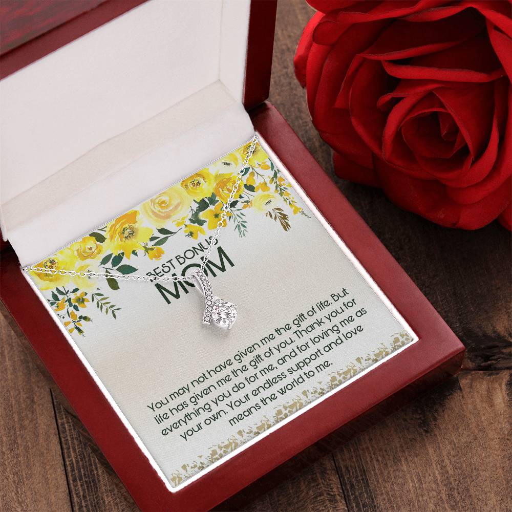 Best Bonus Mom Alluring Beauty Necklace Mother's Day Alluring Beauty Necklace