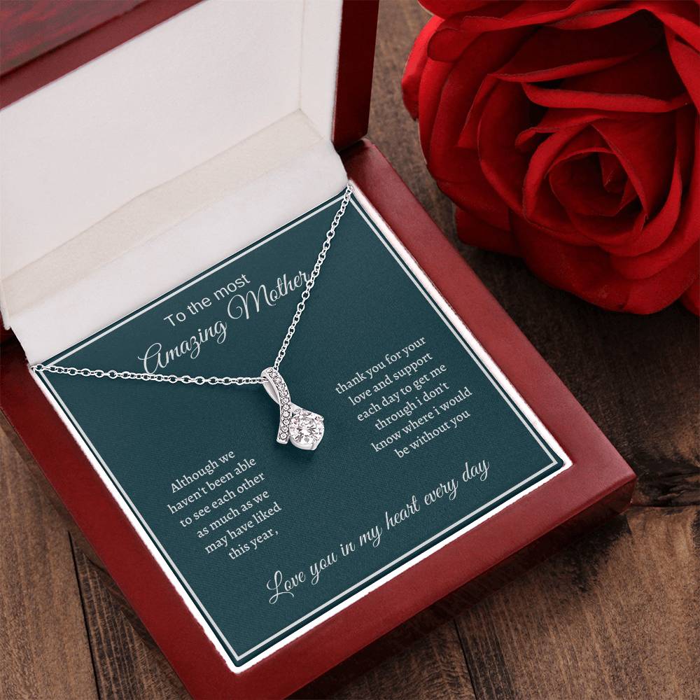 Alluring Necklace Mother Gift For Mother - Love You In My Heart Always Alluring Beauty Necklace