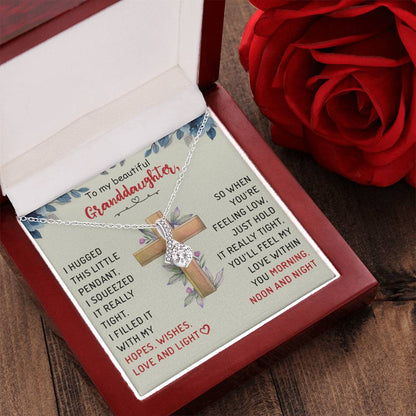 To My Beautiful Granddaughter Alluring Beauty Necklace