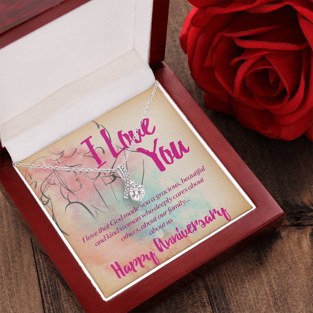 Beautiful And Kind Happy Anniversary Alluring Beauty Necklace