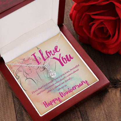 Beautiful And Kind Happy Anniversary Alluring Beauty Necklace