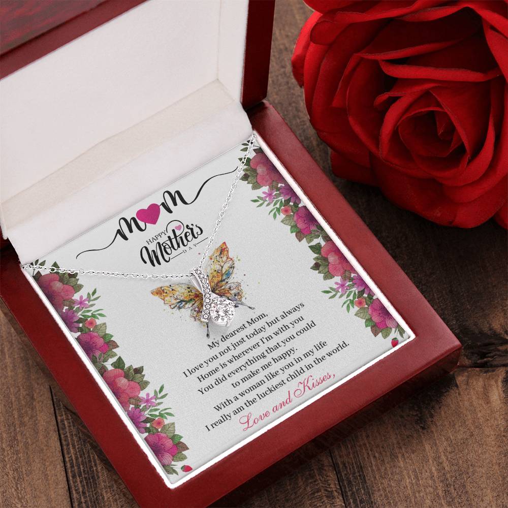 Alluring Beauty Necklace - To My Dearest Mom Mother's Day Gifts Alluring Beauty Necklace