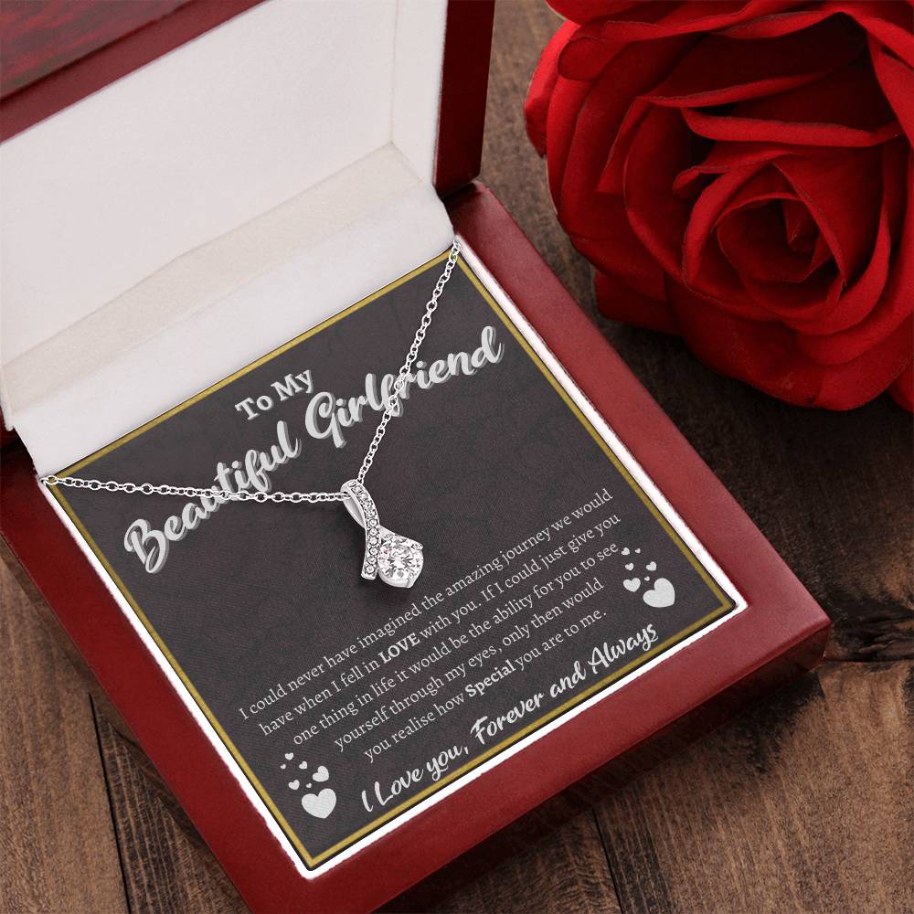 To My Beautiful Girlfriend Alluring Beauty Necklace Alluring Beauty Necklace