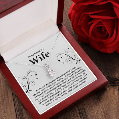 To My Beautiful Wife - Heart Melt Message  Alluring Necklace?? Alluring Beauty Necklace
