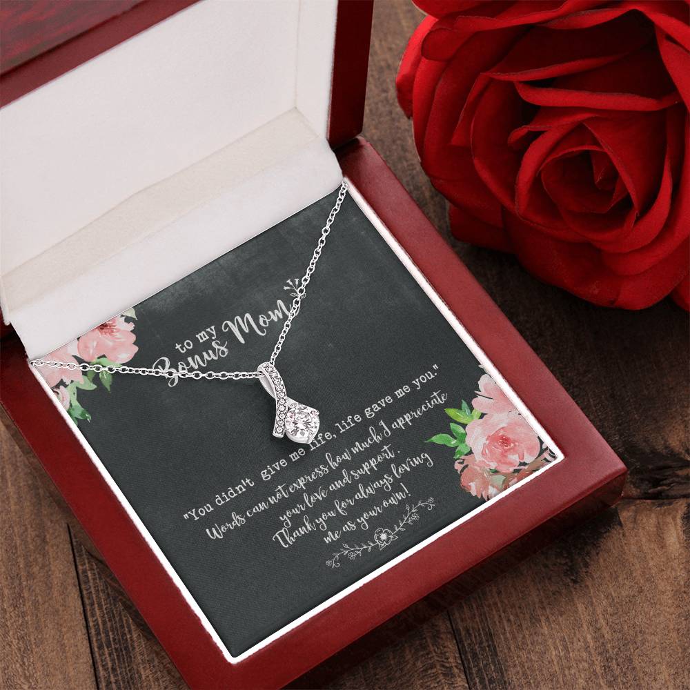 Bonus Mom Necklace Stepmom Gift Alluring Beauty Necklace