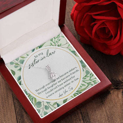 Sister In Law Gift For Wedding Sister Of The Groom Necklace Gift From Bride Alluring Beauty Necklace