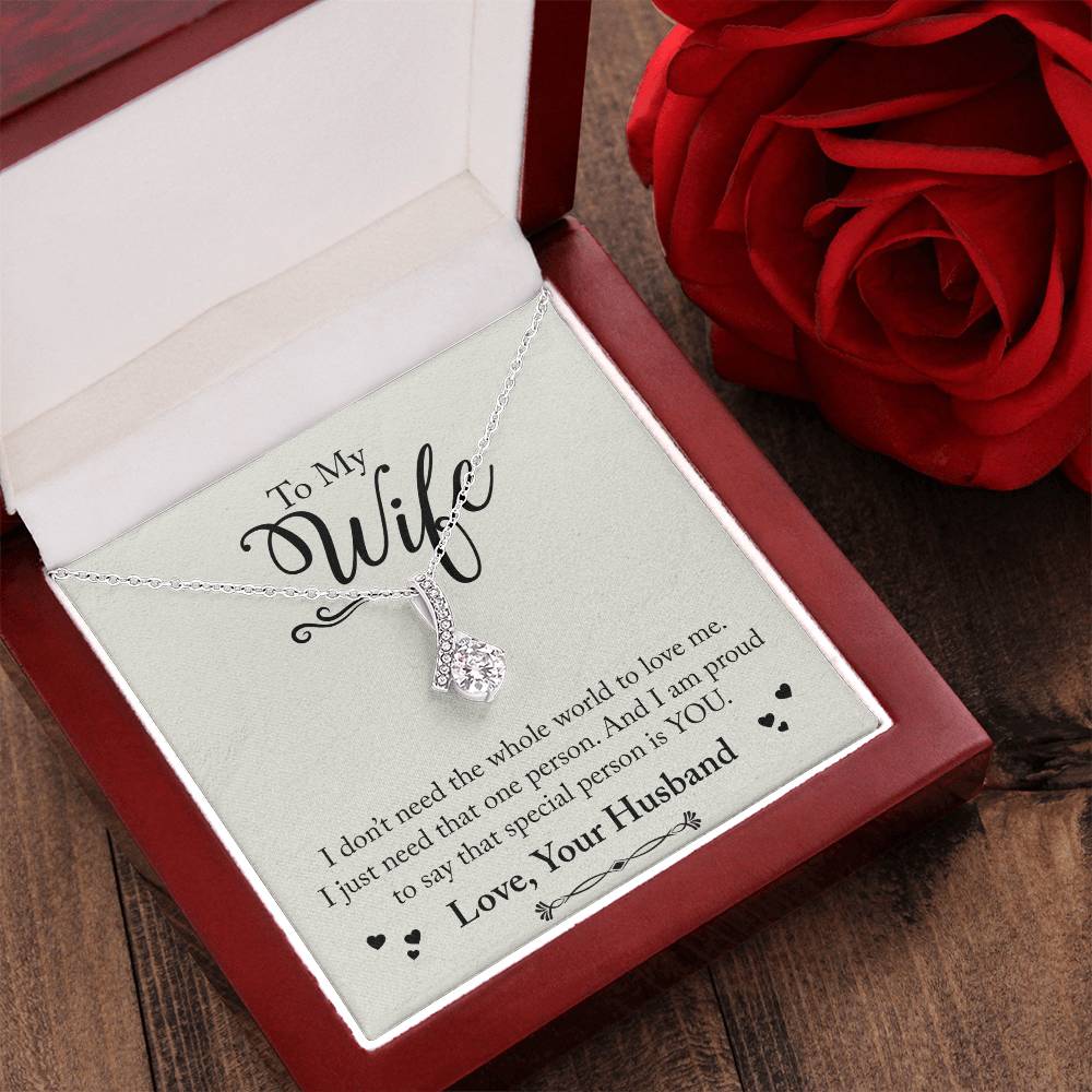 Beautiful Sparkly Pendant For Wife Alluring Beauty Necklace