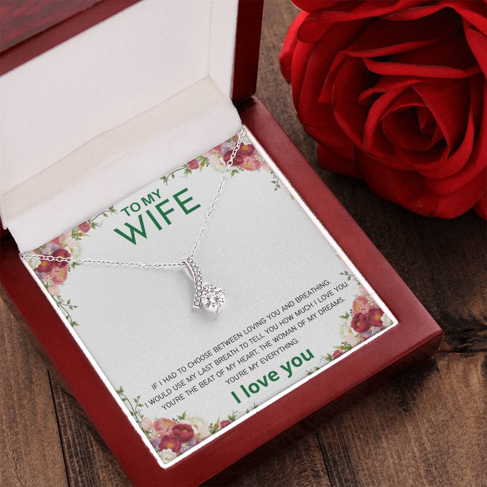 Breathing & Loving Necklace. Alluring Beauty Necklace