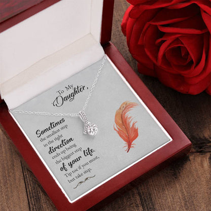 To My Daughter  Alluring Beauty Necklace For Daughter  Best Gift For Daughter Alluring Beauty Necklace