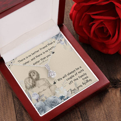 There Is No Better Friend Than A Sister And There Is No Better Sister Than You - Alluring Beauty Necklace Alluring Beauty Necklace
